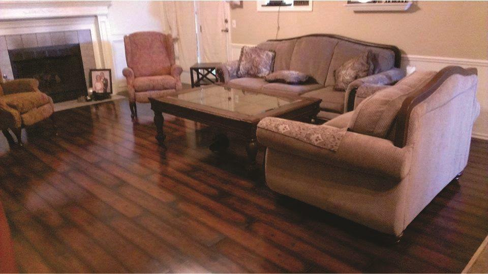 Laminate Flooring cost example for a Haltom City, TX home office